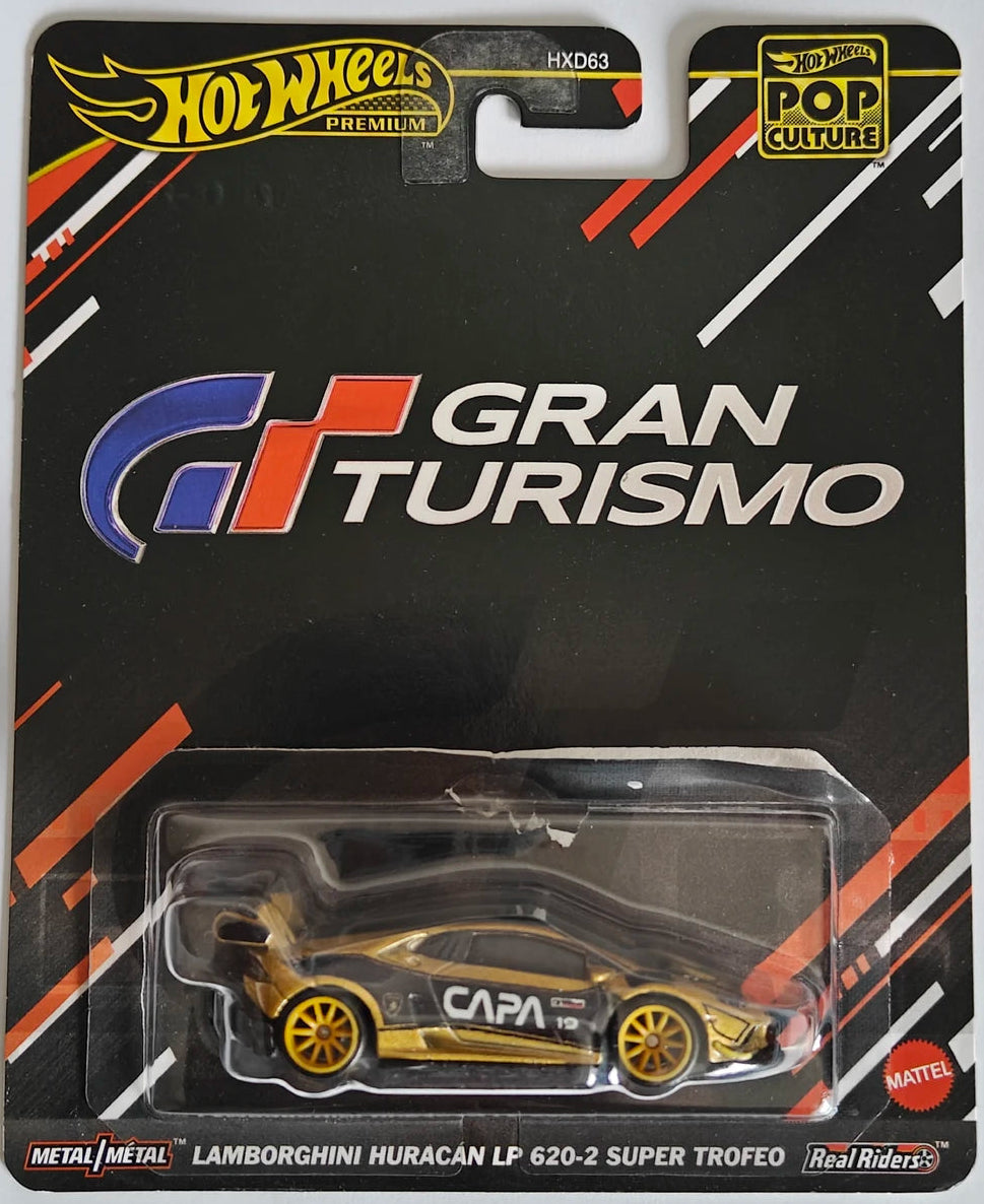 Hot Wheels 2025 Pop Culture Mix 5, Lamborghini Huracán LP 620-2 Super Trofeo, gold