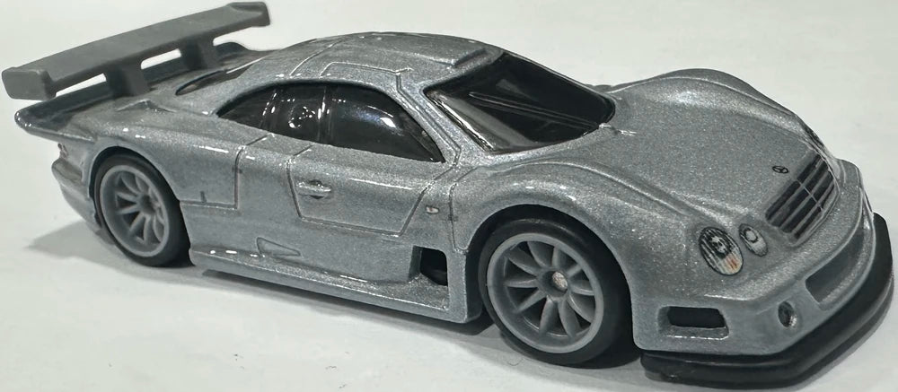 Hot Wheels 2025 1997 Mercedes-Benz CLK-GTR from 90s Supercars Collector's Set, NEW/LOOSE, silver