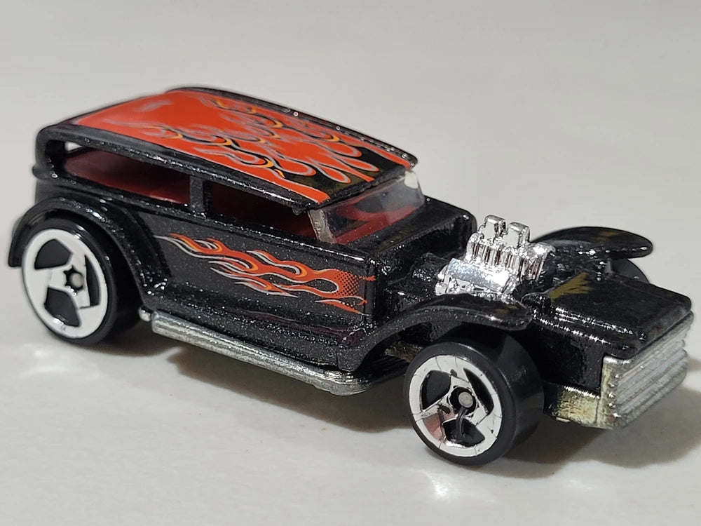 Hot Wheels 2001 #105, The Demon, NEW/LOOSE, metalflake black