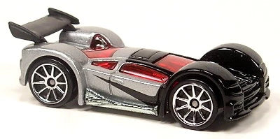 Hot Wheels 2005 #027, Mid Drift, NEW/LOOSE, metalflake silver & black