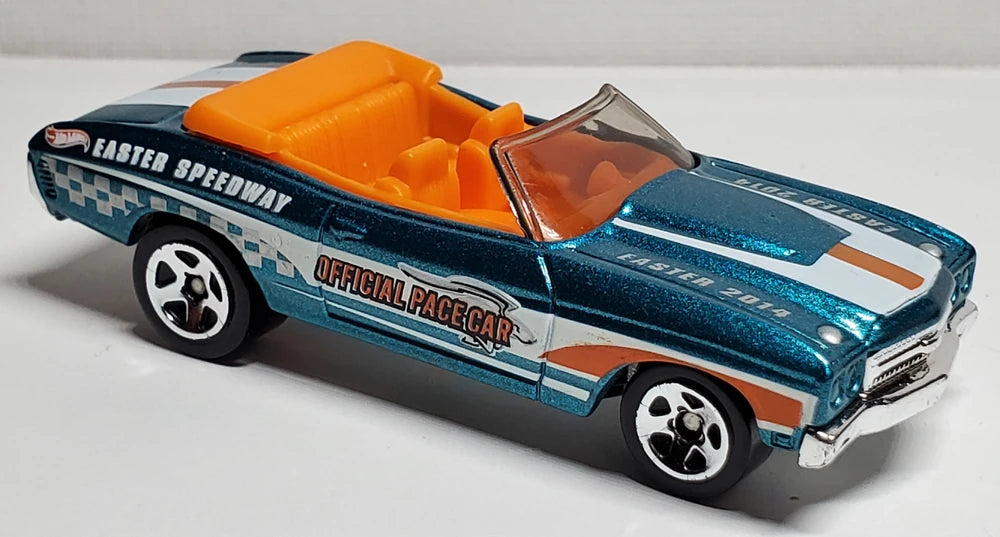 Hot Wheels 2014 Easter Series, '70 Chevelle Convertible, NEW/LOOSE, metallic turqoise