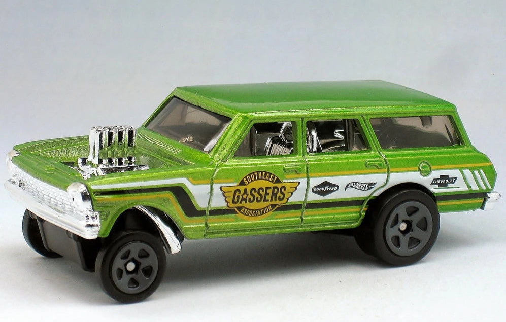 Hot Wheels 2020 #174/250 '64 Nova Wagon Gasser, NEW/LOOSE, light green