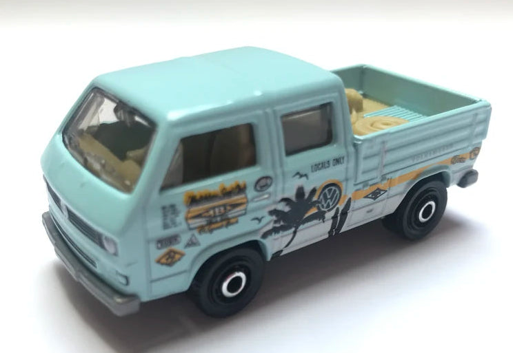 Matchbox 2021 Hitch & Haul: MBX Wave Rider 4/8, Volkswagen Transporter Crew Cab, NEW/LOOSE, light blue