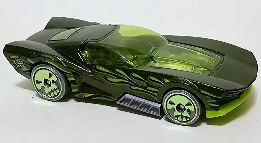 Hot Wheels 2024 Halloween 5/5, Street Shaker, NEW/LOOSE, metalflake green