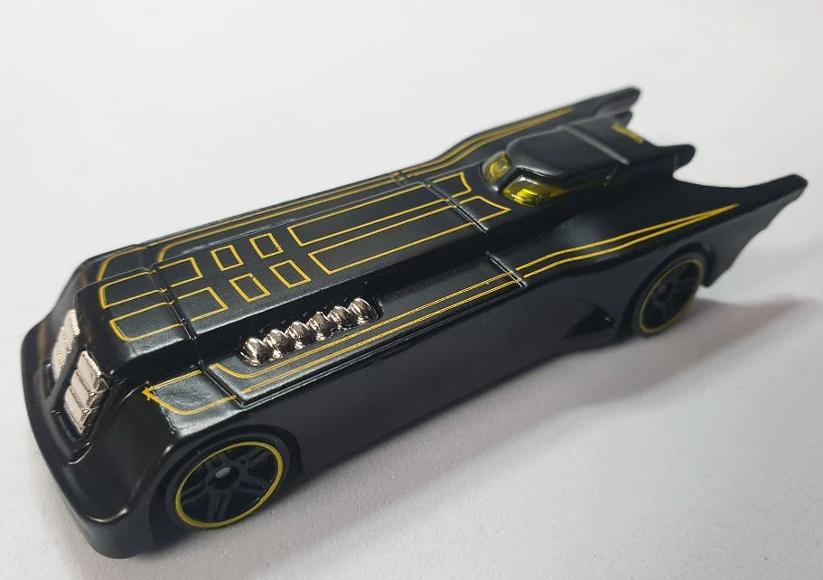 Hot Wheels 2024 #177/250, Batman: The Animated Series Batmobile, NEW/LOOSE, matte black