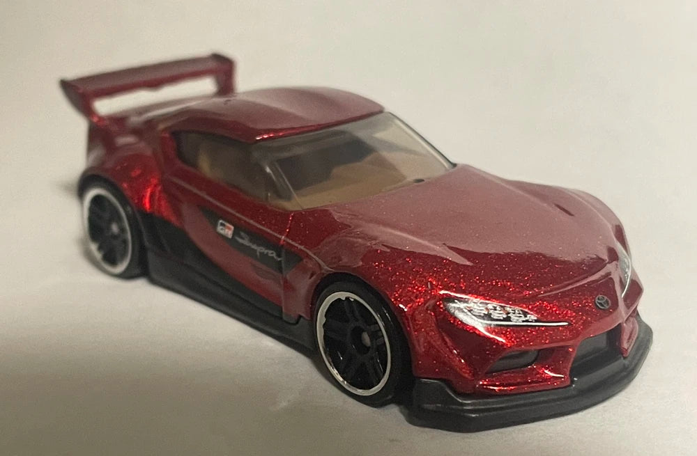 Hot Wheels 2025 Multipack Exclusive, '20 Toyota GR Supra, NEW/LOOSE, metalflake red