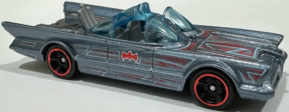 Hot Wheels 2025 #103/250, Classic TV Series Batmobile, NEW/LOOSE, metalflake grey