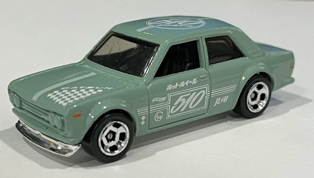 Hot Wheels 2021 #162/250 Datsun Bluebird 510, NEW/LOOSE, seafoam green