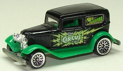 Hot Wheels 2000 Circus on Wheels 2/4, '32 Ford Delivery, NEW/LOOSE, black & green