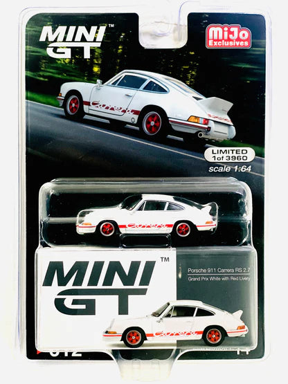 Mini GT #612 Porsche 911 Carrera RS 2.7, Grand Prix White