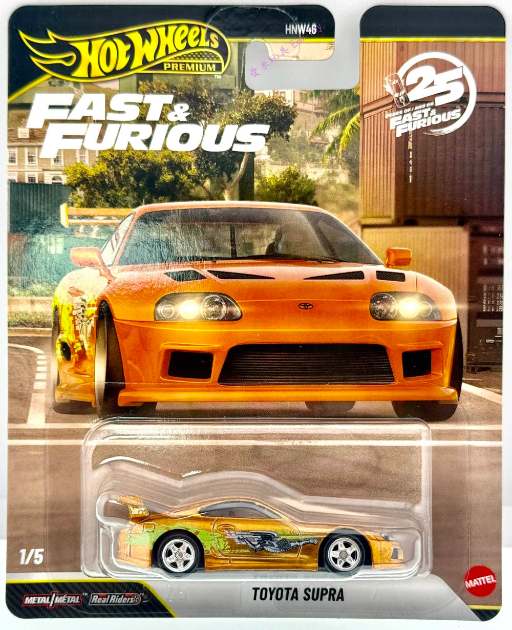 Hot Wheels 2026 Premium Fast & Furious 25th Mix 4 1/5, Toyota Supra, CHASE, spectraflame orange