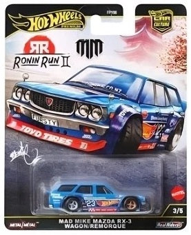 Hot Wheels 2025 Ronin Run II 3/5 Mad Mike RX-3 Wagon, blue