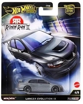 Hot Wheels 2025 Ronin Run II 4/5 Lancer Evolution IX, grey