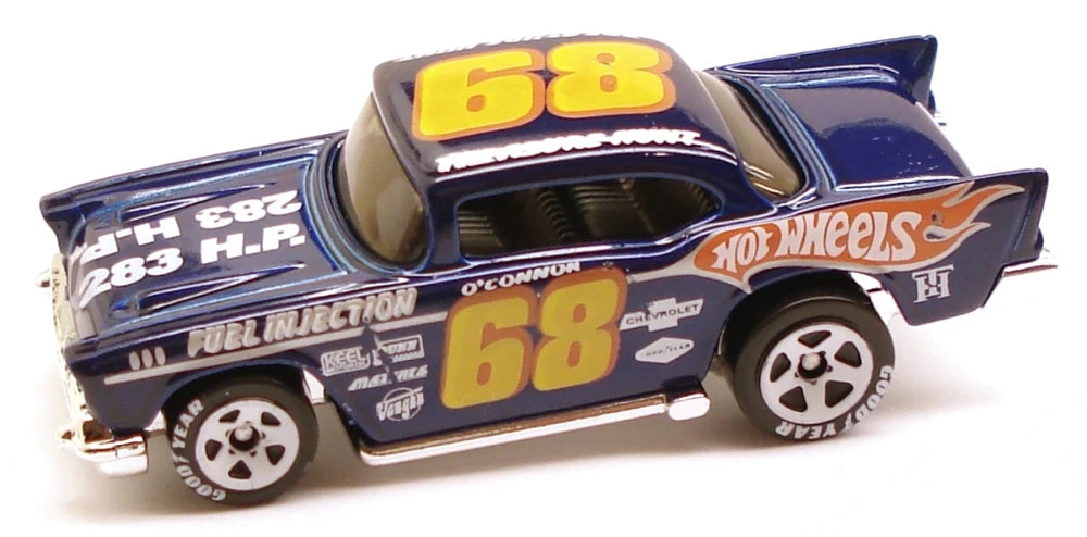 Hot Wheels 2011 #052/244 '57 Chevy, TREASURE HUNT, NEW/LOOSE, dark blue