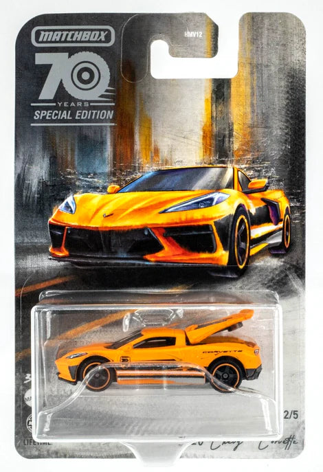 Matchbox 2023 70th Anniversary 2/5, 2020 Chevy Corvette, orange