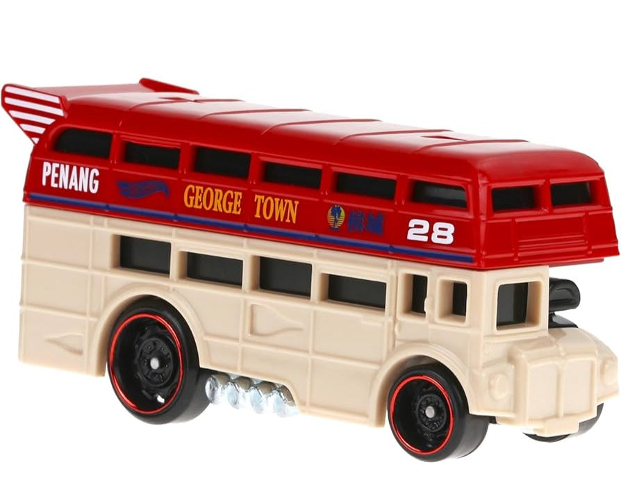 Hot Wheels 2024 #126/250 Trouble Decker, NEW/LOOSE, red and tan