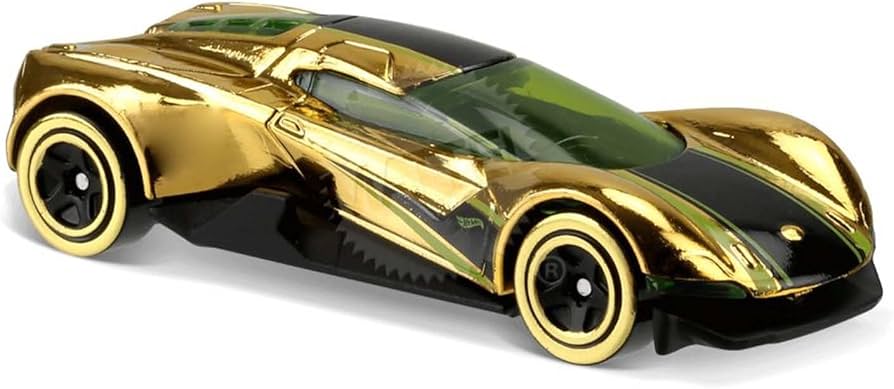 Hot Wheels 2017 #322/365, Crescendo, NEW/LOOSE, gold chrome