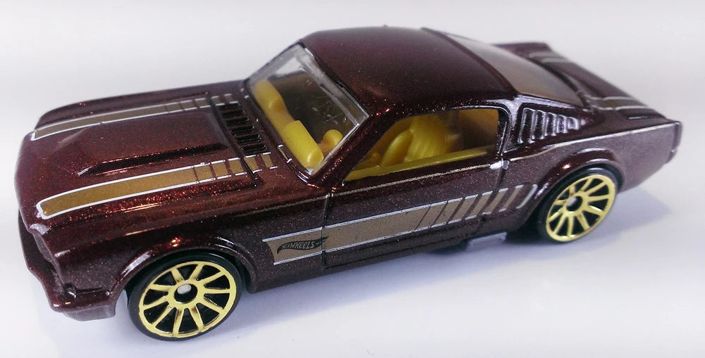 Hot Wheels 2016 Multipack Exclusive, '65 Ford Mustang 2+2 Fastback, NEW/LOOSE, burgundy