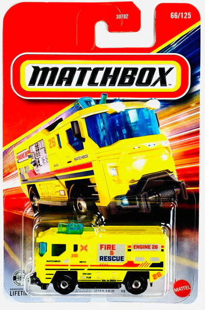 Matchbox 2026 #066/125, Blaze Buster II, yellow