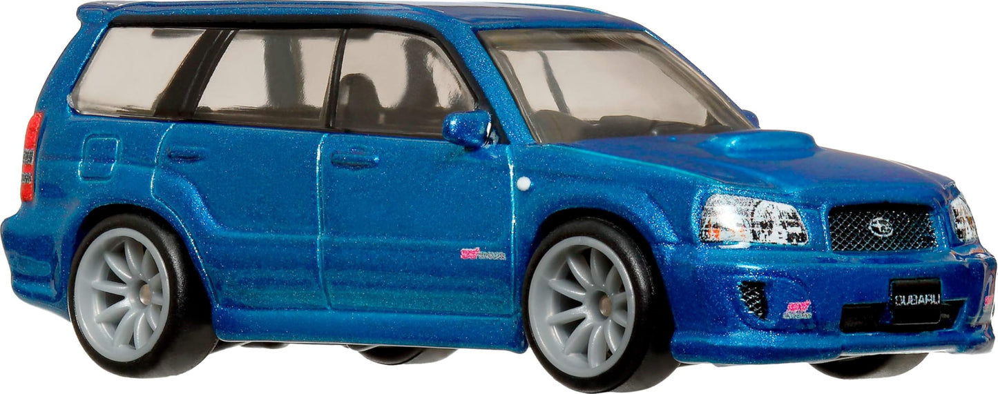 Hot Wheels 2026 Premium, 2004 Subaru Forester STi from Japanese Wagons 2-Pack, blue