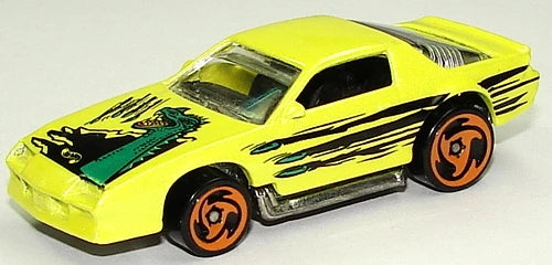 Hot Wheels 1997 #559 Blown Camaro, NEW/LOOSE, pearl yellow (orange SB)