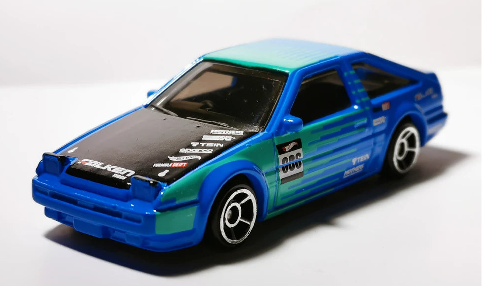 Hot Wheels 2021 #031/250, Toyota AE96 Sprinter Trueno, NEW/LOOSE, blue Falken livery