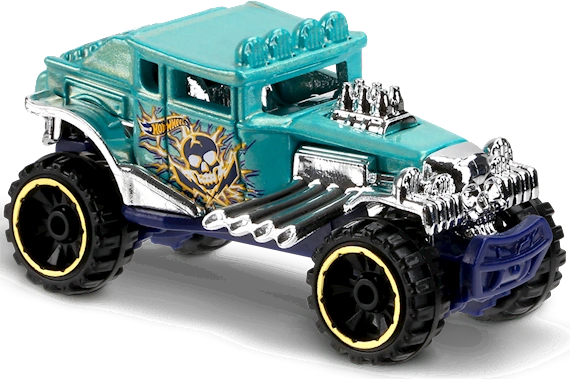 Hot Wheels 2017 #192/365 Baja Bone Shaker, NEW/LOOSE, pearl aqua