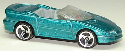 Hot Wheels 1995 #344 Camaro Convertible, NEW/LOOSE, metalflake green/3SP