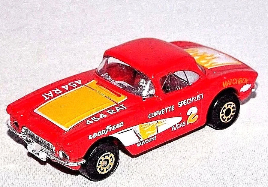 Matchbox 1986 #071/100, 1962 Corvette, NEW/LOOSE, red