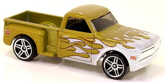 Hot Wheels 2007 #130/180 Custom '69 Chevy, TREASURE HUNT, NEW/LOOSE, metalflake gold