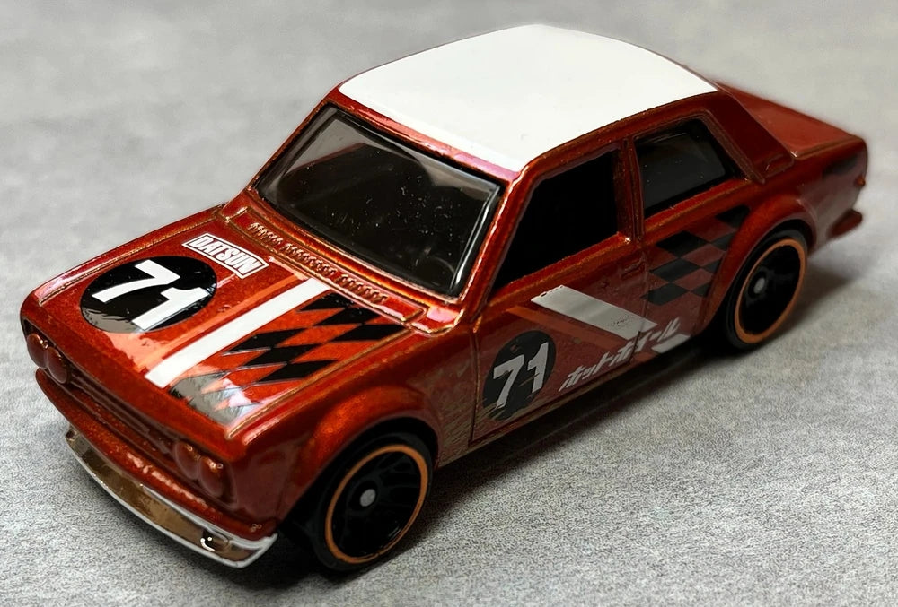 Hot Wheels 2023 Mystery Models (Series 3) 1/10, Datsun Bluebird 510, NEW/LOOSE, metallic dark orange