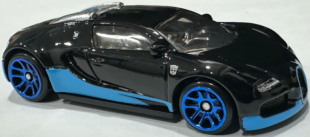Hot Wheels 2024 Transformers 4/5 Bugatti Veyron, NEW/LOOSE, black
