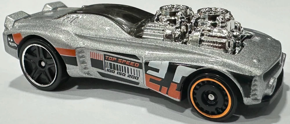 Hot Wheels 2025 #151/250 Rodger Dodger 2.0, NEW/LOOSE, metalflake silver