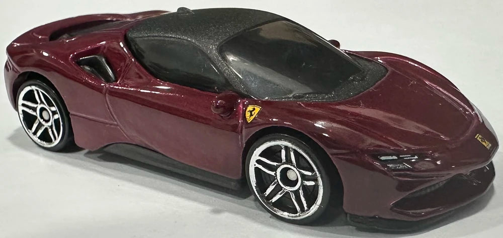 Hot Wheels 2025 Multipack Exclusive, Ferrari SF90 Stradale, NEW/LOOSE, burgundy
