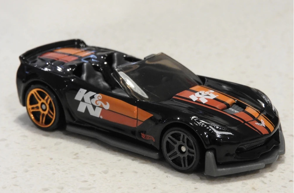Hot Wheels 2021 #114/250, Corvette C7 Z06 Convertible, NEW/LOOSE, black