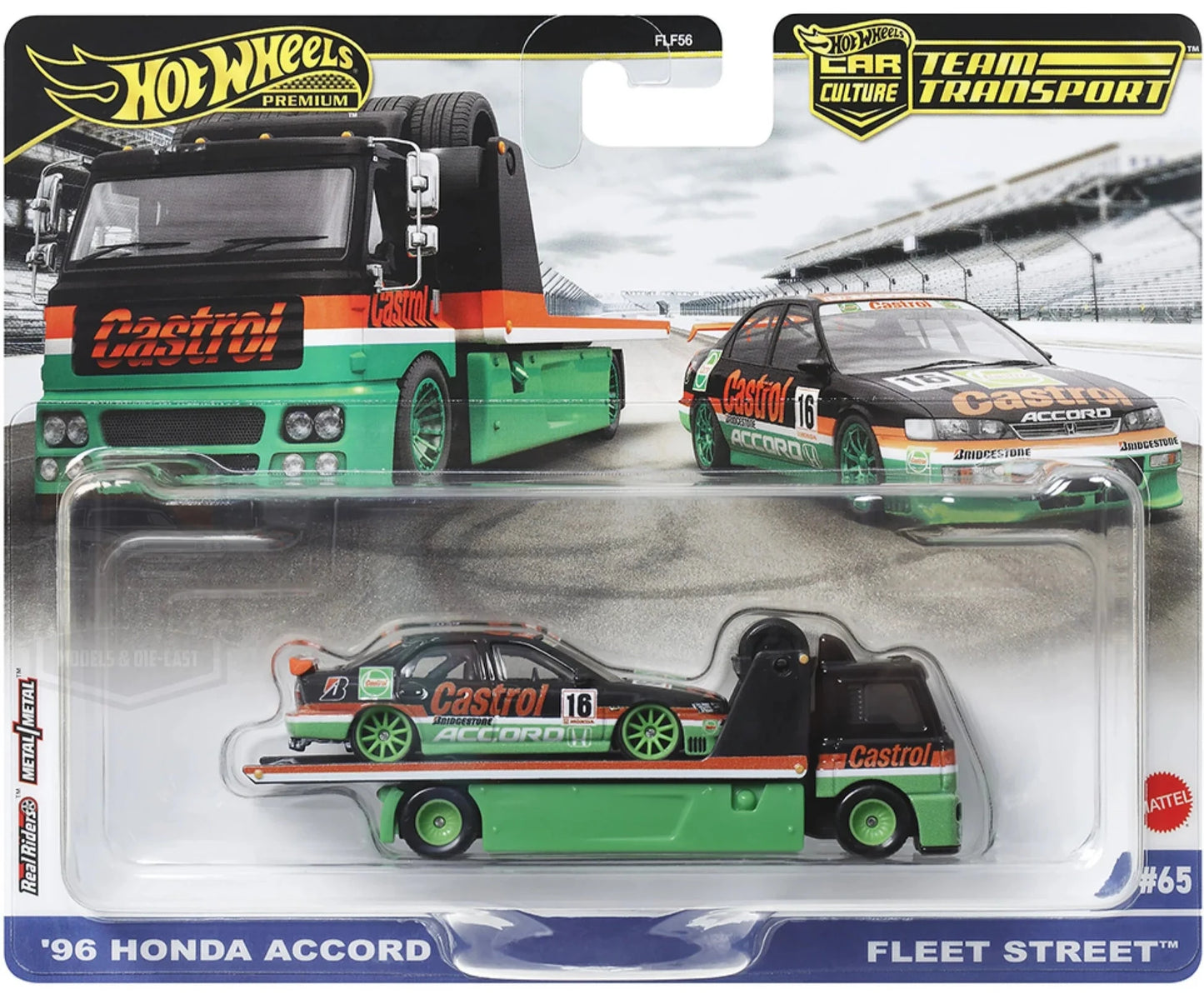 Hot Wheels Car Culture Team Transport #65 '96 Honda Accord & Fleet Street