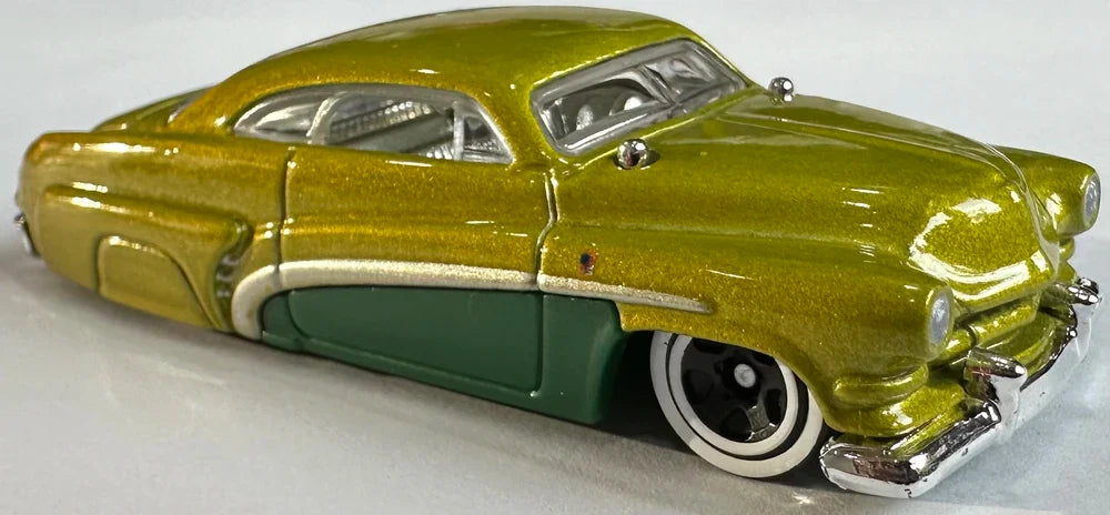 Hot Wheels 2024 #143/250 Hirohata Merc, NEW/LOOSE, metalflake apple green