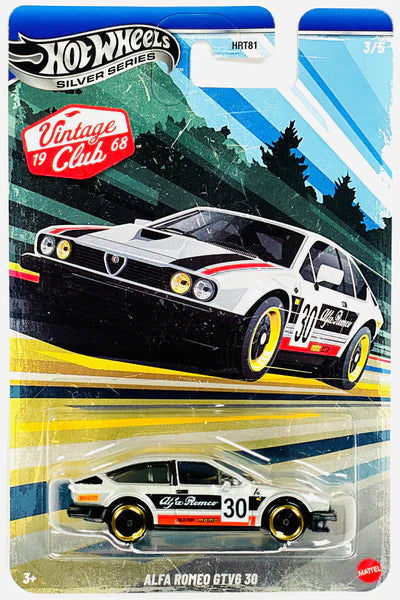 Hot Wheels 2026 Vintage Club Grand Prix 3/5, Alfa Romeo GTV6 3.0, silver