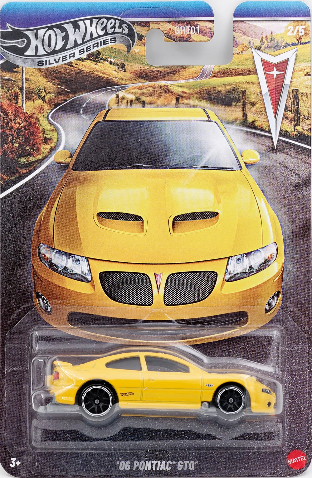 Hot Wheels 2026 Silver Series Pontiac 100th Anniversary 2/5, '06 Pontiac GTO, yellow jacket