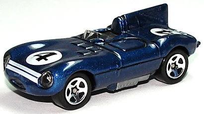 Hot Wheels 1998 First Editions #6/48 Jaguar D-Type, NEW/LOOSE, metallic blue (5SP variant)