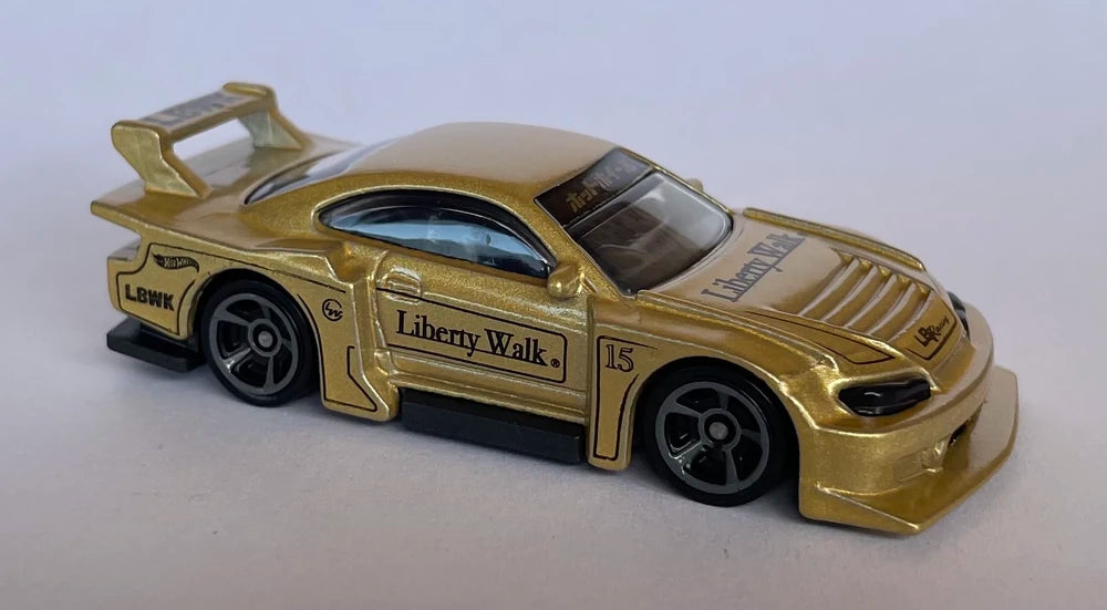 Hot Wheels 2023 #017/250 LB Super Silhouette Nissan Silvia (S15), NEW/LOOSE, matte gold