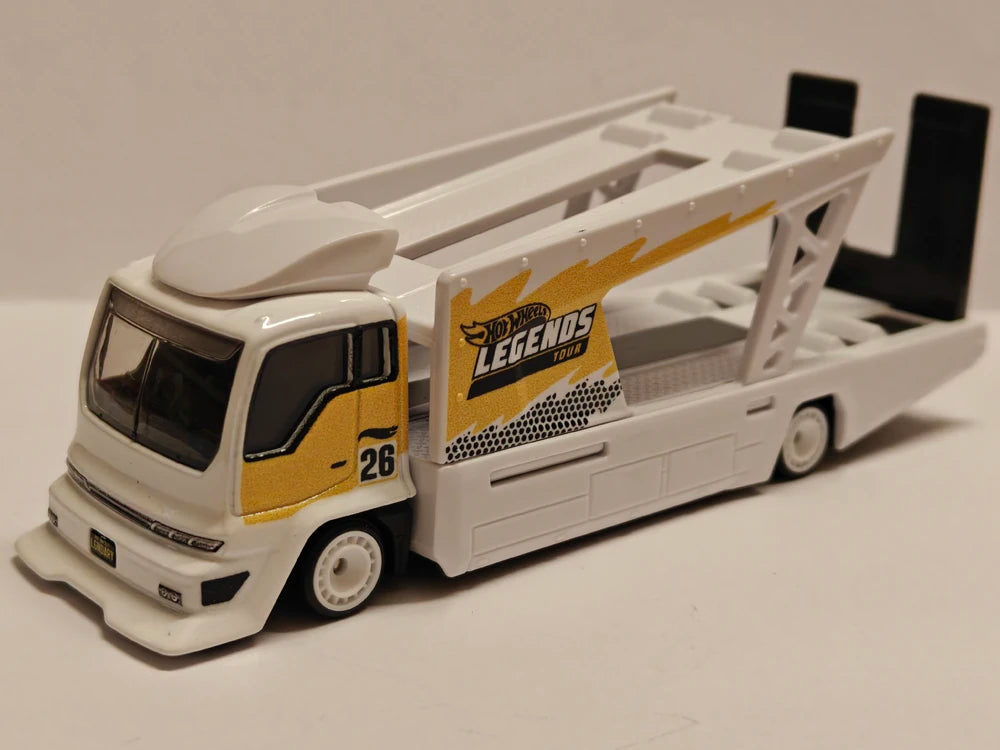 Hot Wheels 2026 Kousoku Hauler from Legends Tour Team Transport (hauler only), NEW/LOOSE, white