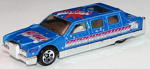 Hot Wheels 1997 #542 Limozeen, NEW/LOOSE, metalflake blue