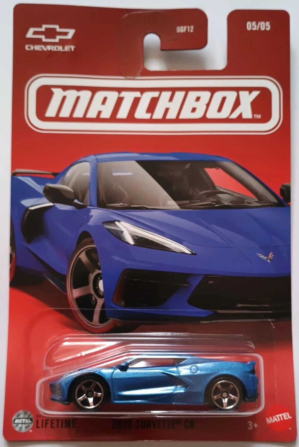 Matchbox 2025 Sports Car Series 5/5 2020 Corvette C8, metalflake blue