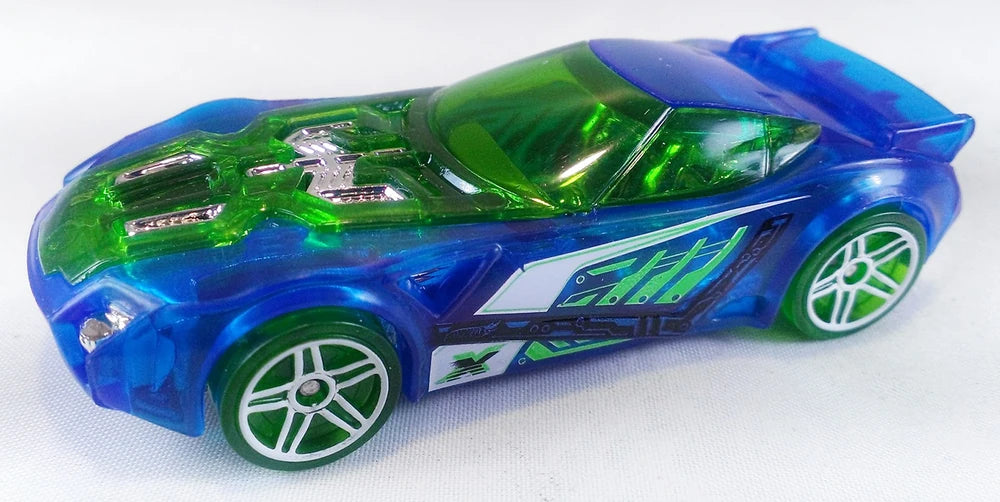 Hot Wheels 2015 #139/250, Nerve Hammer, NEW/LOOSE, clear blue