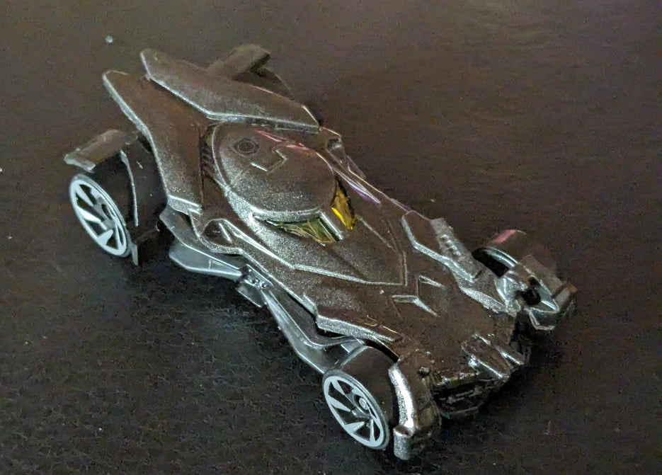 Hot Wheels 2024 #002/250 Batmobile, NEW/LOOSE, metalflake dark grey