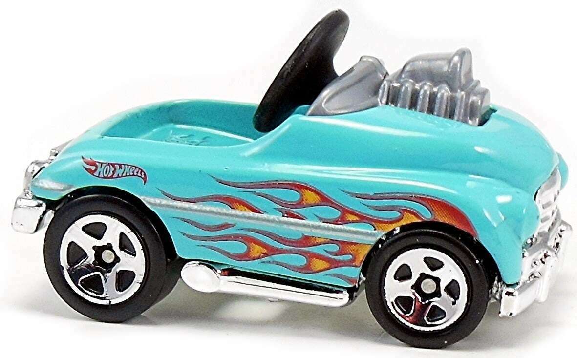 Hot Wheels 2015 #074/250 Pedal Driver, NEW/LOOSE, aqua