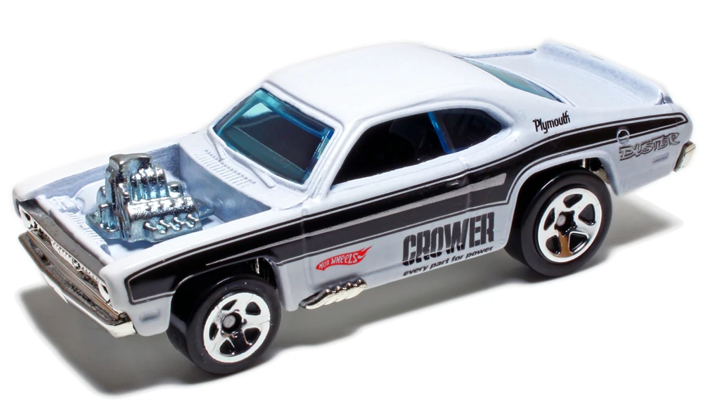 Hot Wheels 2011 #0134/244, Plymouth Duster, NEW/LOOSE, satin white