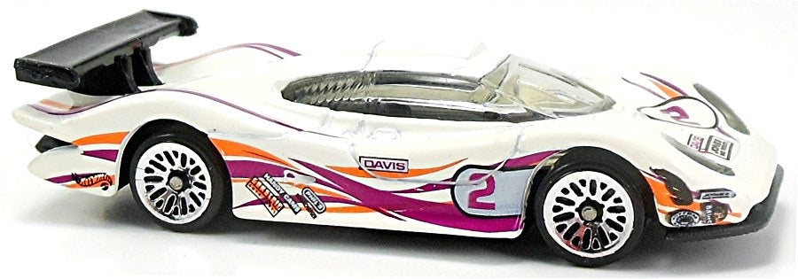 Hot Wheels 1999 #676, Porsche 911 GT1-98, PREOWNED/LOOSE, white