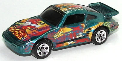 Hot Wheels 1997 #572, Porsche 930, NEW/LOOSE, metallic dark green